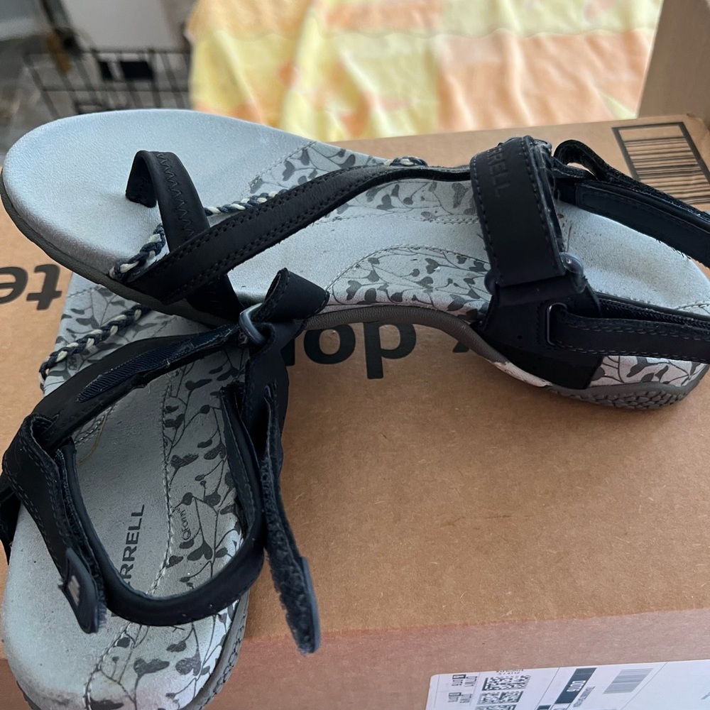 Navy Merrell Sandals